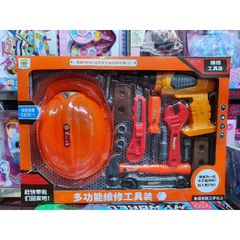 Hộp đồ chơi Bé tập làm kỹ sư - Máy khoan lắp pin và phát âm thanh - Đồ chơi giáo dục an toàn cho trẻ em, quà tặng sáng tạo