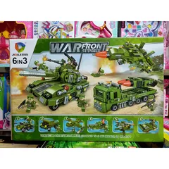 Hộp Lêgô 6 trong 3 Xe Ô Tô Quân Sự WARFRONT 42009 - Đồ Chơi Lắp Ghép Kích Thích Trí Tưởng Tượng Cho Trẻ Em