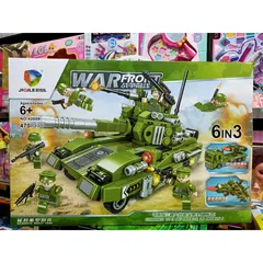 Hộp Lêgô 6 trong 3 Xe Ô Tô Quân Sự WARFRONT 42009 - Đồ Chơi Lắp Ghép Kích Thích Trí Tưởng Tượng Cho Trẻ Em