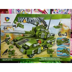 Hộp Lêgô 6 trong 3 Xe Ô Tô Quân Sự WARFRONT 42009 - Đồ Chơi Lắp Ghép Kích Thích Trí Tưởng Tượng Cho Trẻ Em