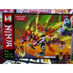Xếp hình lắp ghép lê gô NINJA rồng lửa 2 đầu MG118