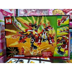 Xếp hình lắp ghép lê gô NINJA rồng lửa 2 đầu MG118