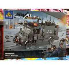 Hộp lê gô lắp ghép mô hình xe ô tô SWAT KY67283