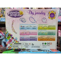 Hộp đồ chơi Xuyên hạt vòng có nhiều màu sắc FASHION JEWELRY 518