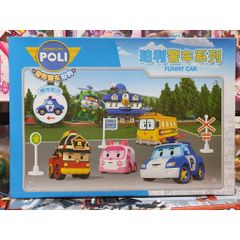 3705 Hộp đồ chơi mô hình xe ô tô ROBOCAR POLI chạy bánh đà