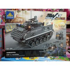 Hộp lê gô lắp ghép mô hình xe tăng SWAT KY67285