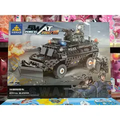 Hộp lê gô lắp ghép mô hình xe ô tô SWAT KY67281
