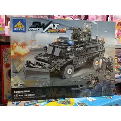 Hộp lê gô lắp ghép mô hình xe ô tô SWAT KY67281