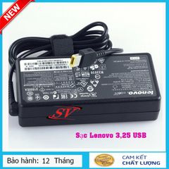 Sạc Laptop Lenovo 3.25 USB Zin Chính Hãng - Bảo Hành 12 Tháng, Sạc An Toàn, Chất Lượng Cao, Phù Hợp Với Nhiều Model