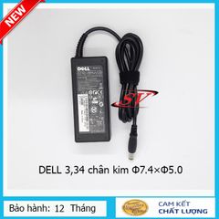 Sạc Laptop DELL 3.34 Kim To Chính Hãng - Kích Thước 7.4x5.5, Điện Áp 19.5V - Phụ Kiện Chất Lượng Cao, Bảo Hành 12 Tháng