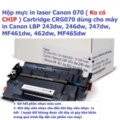Hộp Mực 070 Không Chip Dùng Cho Canon LBP 243dw, 246dw, 247dw - In Siêu Nét, Hàng Nhập Khẩu, Đảm Bảo Chất Lượng