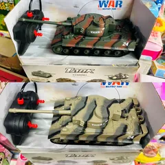 Xe tăng điều khiển từ xa 539 - Chạy 4 chiều, có nhạc và đèn phát sáng, đồ chơi tuyệt vời cho trẻ em (tặng kèm pin)