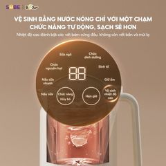 Máy Làm Sữa Hạt Bear 1L SB-SH09Q - Đa Chức Năng, Cung Cấp Sữa Nguyên Hạt cho Gia Đình 3-4 Người, Công Suất 800W, Công Nghệ Chống Ồn