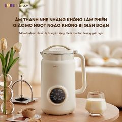 Máy Làm Sữa Hạt Bear 1L SB-SH09Q - Đa Chức Năng, Cung Cấp Sữa Nguyên Hạt cho Gia Đình 3-4 Người, Công Suất 800W, Công Nghệ Chống Ồn