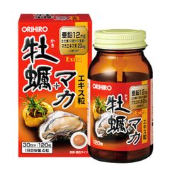 Tinh Chất Hàu Tươi Maca Orihiro 120 Viên - Hỗ Trợ Tăng Cường Sinh Lý Nam, Bồi Bổ Sức Khỏe Sinh Sản, Vitamin B - Hàng Nhập Khẩu Nhật Bản
