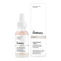 Serum Tẩy Da Nhạy Cảm The Ordinary Lactic Acid 5% + HA 2% 30ml - Giúp Làm Sáng và Cải Thiện Kết Cấu Da Mềm Mại