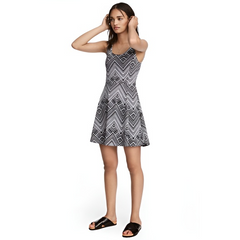 Váy Chiết Eo Chữ A H&M 240871 - Thời Trang Nữ Kiểu Dáng Trẻ Trung, Chất Liệu Polyester Êm Ái Cho Mùa Hè Năng Động
