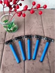 Bộ 5 Dao Cạo Râu Lebenlang LBL1987 - Lưỡi Inox Sắc Bén Tiện Lợi Cho Nam Nữ - Hàng Chính Hãng Chất Lượng Cao