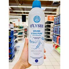 Xịt khoáng O'lysee Brume D'eau Pure Water Spray 400ml - Dưỡng ẩm và làm dịu da, sản phẩm chăm sóc da từ Pháp
