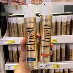 Xịt Giữ Nếp Tóc L'Oréal Paris Elnett Satin Extra - Định Hình Tóc Bồng Bềnh Tự Nhiên, Cung Cấp Độ Ẩm, Dùng Cho Tóc Mỏng, Dày, Xoăn