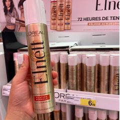 Xịt Giữ Nếp Tóc L'Oréal Paris Elnett Satin Extra - Định Hình Tóc Bồng Bềnh Tự Nhiên, Cung Cấp Độ Ẩm, Dùng Cho Tóc Mỏng, Dày, Xoăn