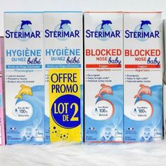 Xịt Muối Biển Cá Heo Sterimar Pháp - Kháng Khuẩn Cho Trẻ Em & Người Lớn, Vệ Sinh Mũi, Phòng Ngừa Bệnh Hô Hấp