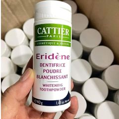 Bột Trắng Răng Cattier Eridene - Làm Trắng Răng Tự Nhiên, Loại Bỏ Mảng Bám, Chống Sâu Răng, Phòng Chống Hôi Miệng
