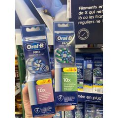 Đầu bàn chải điện Oral-B thay thế cho bàn chải đánh răng, đầu nhạy cảm Sensi và đầu làm sạch sâu Cross, chăm sóc răng miệng hiệu quả.