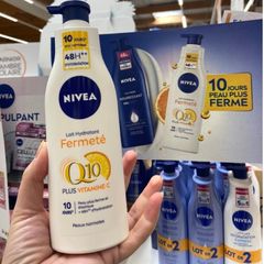 Kem Dưỡng Thể Nivea Q10 - Dưỡng Ẩm Sáng Da, Cải Tạo Kết Cấu Da, Chống Lão Hóa, Chất Kem Mỏng Nhẹ, Thấm Nhanh, Hương Sữa Bơ Hạt Mỡ