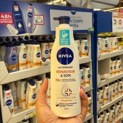 Kem Dưỡng Thể Nivea Q10 - Dưỡng Ẩm Sáng Da, Cải Tạo Kết Cấu Da, Chống Lão Hóa, Chất Kem Mỏng Nhẹ, Thấm Nhanh, Hương Sữa Bơ Hạt Mỡ