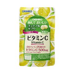 (Hàng nhập khẩu) Viên nhai bổ sung Vitamin C 500mg Orihiro Nhật Bản túi 120 viên