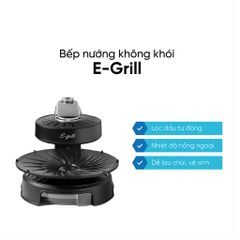 Bếp Nướng Không Khói E-Grill 1500W - Bếp Nướng Đa Năng Hồng Ngoại, Thiết Kế Khe Thoát Dầu, Thân Thiện Với Sức Khỏe, Made in Germany