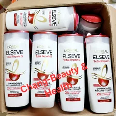 Dầu Gội L'Oreal Elseve Total Repair 5 Pháp - Phục Hồi Tóc Khô Xơ, Hư Tổn, Chai 350ml, Giải Quyết 5 Vấn Đề Tóc Yếu