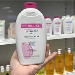 Sữa Tắm Byphasse Hoa Hồng 600ml - Dưỡng Da Trắng Mịn, Hương Thơm Quyến Rũ, Dưỡng Ẩm Tự Nhiên, Giúp Thư Giãn