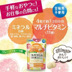 (Hàng nhập khẩu) Viên nhai bổ sung vitamin và khoáng chất Orihiro Nhật Bản túi 120 viên
