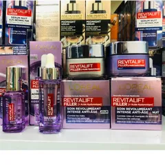 Set Kem Dưỡng Da Loreal Revitalift Filler Ngày Đêm Cho Da Tuổi 40+ - Giảm Nếp Nhăn, Dưỡng Ẩm, Căng Mướt, Trẻ Trung