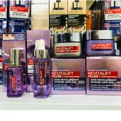 Set Kem Dưỡng Da Loreal Revitalift Filler Ngày Đêm Cho Da Tuổi 40+ - Giảm Nếp Nhăn, Dưỡng Ẩm, Căng Mướt, Trẻ Trung