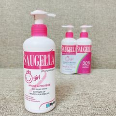 Dung dịch vệ sinh Saugella cho bé gái 200ml - An toàn, tự nhiên, bảo vệ sức khỏe sinh sản và vùng kín nhạy cảm cho trẻ 3-12 tuổi.