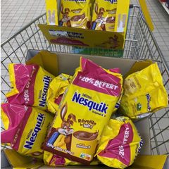 Bột Cacao Nesquik Pháp 960g - Pha với Sữa Tươi Thành Sữa Socola Thơm Ngon Hấp Dẫn Dinh Dưỡng Cho Trẻ Em và Người Lớn