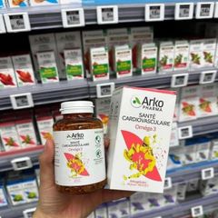 Viên Omega 3 Arkopharma Pháp - Hỗ trợ bổ não, tim mạch, phát triển trí tuệ cho phụ nữ mang thai và trẻ nhỏ - Set 2 hộp 180v + 60v