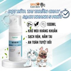 Bọt Rửa Tai Cho Chó Mèo Ecopets 60ml - Tiêu Diệt Vi Khuẩn, Khử Mùi, Ngăn Ngừa Viêm Tai Hiệu Quả, Sạch Sẽ An Toàn Cho Thú Cưng