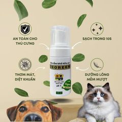 Sữa Tắm Khô Hữu Cơ DKGREEN Cho Chó Mèo - Sạch Khuẩn, Thơm Lâu, An Toàn, Dễ Sử Dụng Cho Thú Cưng