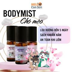 Bodymist Xịt Thơm Khử Mùi Cho Chó Mèo Ecopets 20ml - Hương Hoa Hồng & Lavender, Dưỡng Da Lông, An Toàn Cho Thú Cưng