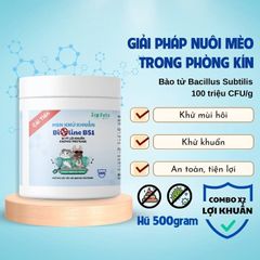 Men Khử Khuẩn Cát Vệ Sinh Mèo Bioline BS1 500gr - Giải Pháp An Toàn Khử Mùi, Ngăn Ngừa Mầm Bệnh Cho Thú Cưng