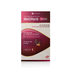 Viên Uống Hỗ Trợ Điều Hòa Kinh Nguyệt WellHerb Women - Bổ Huyết, Cải Thiện Kinh Nguyệt Không Đều, 30 Viên