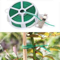Cuộn dây kẽm bọc nhựa cột cành hoa cây cảnh dây leo định hình buộc gọn dây điện dây cáp tiện dụng
