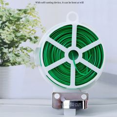 Cuộn dây kẽm bọc nhựa cột cành hoa cây cảnh dây leo định hình buộc gọn dây điện dây cáp tiện dụng