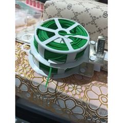 Cuộn dây kẽm bọc nhựa cột cành hoa cây cảnh dây leo định hình buộc gọn dây điện dây cáp tiện dụng