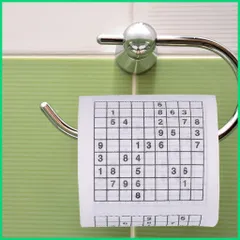 Giấy vệ sinh in số Sudoku vui nhộn sáng tạo độc đáo