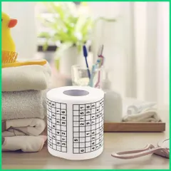 Giấy vệ sinh in số Sudoku vui nhộn sáng tạo độc đáo